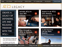 Tablet Screenshot of acljlegacy.org